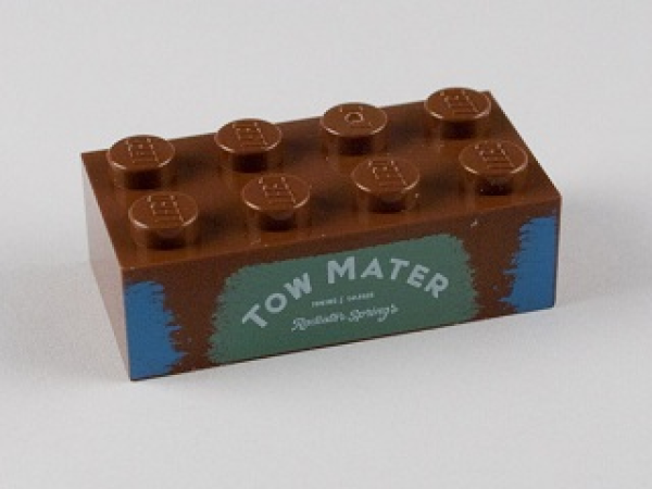 Lego Brick, decorated 2 x 4 x 1 (3001pb081)