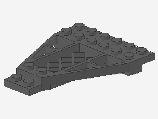 Lego Wedge Plate 8 x 6 (30036) dark bluish gray