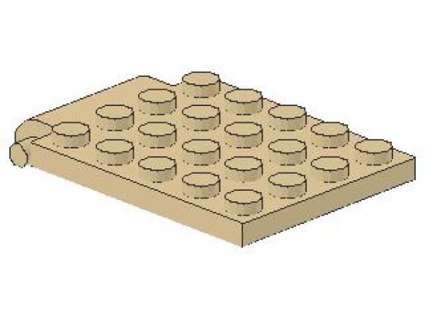 Lego Platte, modifiziert 4 x 5 (30042) tan