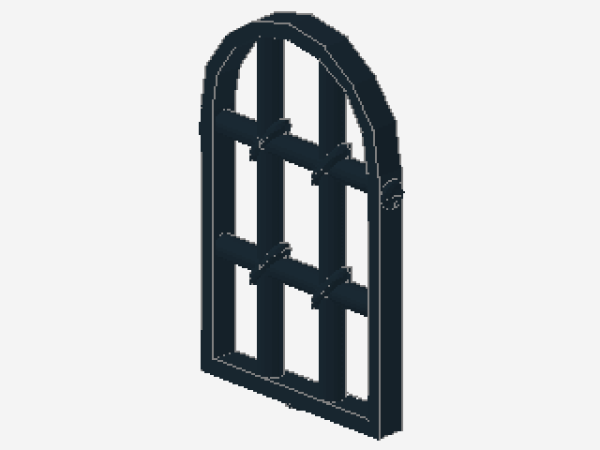 Lego Pane for Window 1 x 2 x 2 2/3 (30045) black