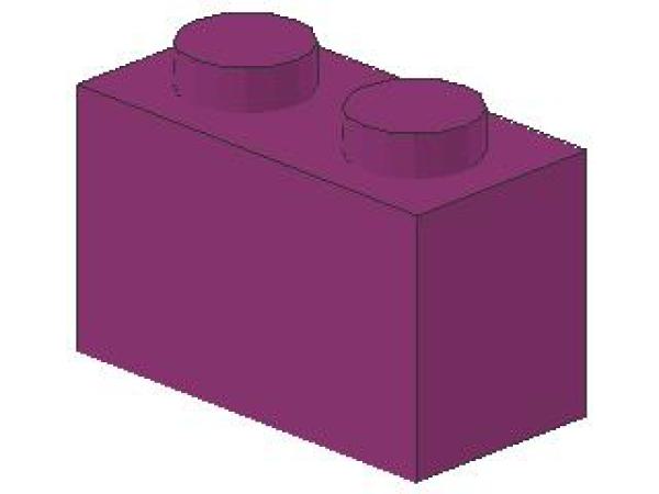 Lego Brick 1 x 2 x 1 (3004) magenta