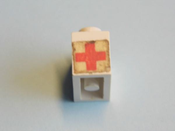 Lego Brick, decorated 1 x 2 x 1 (3004pb109)