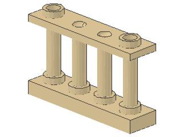 Lego Fence 1 x 4 x 2 (30055) tan