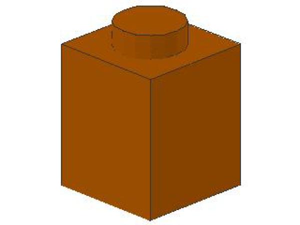 Lego Stein 1 x 1 x 1 (3005) dunkel orange