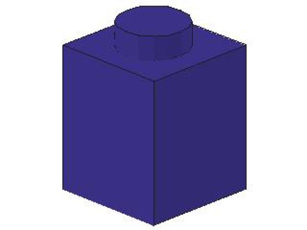 Lego Brick 1 x 1 x 1 (3005) dark purple