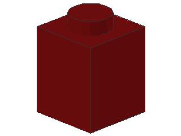 Lego Brick 1 x 1 x 1 (3005) dark red