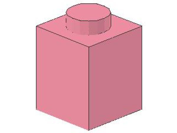 Lego Brick 1 x 1 x 1 (3005) pink