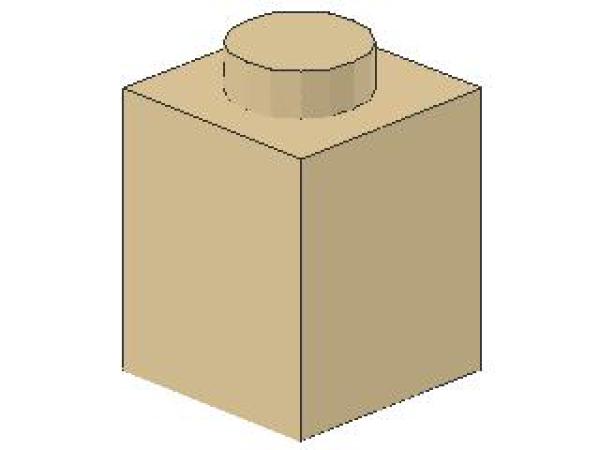 Lego Brick 1 x 1 x 1 (3005) tan