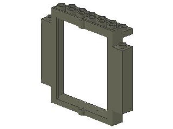 Lego Door Frame 2 x 8 x 6 (30101) dark gray