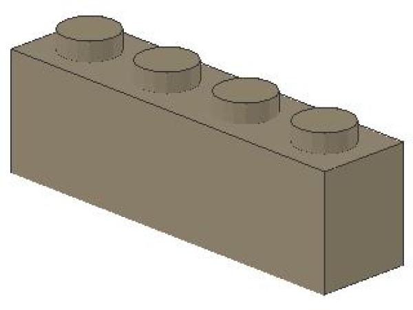 Lego Brick 1 x 4 x 1 (3010) dark tan