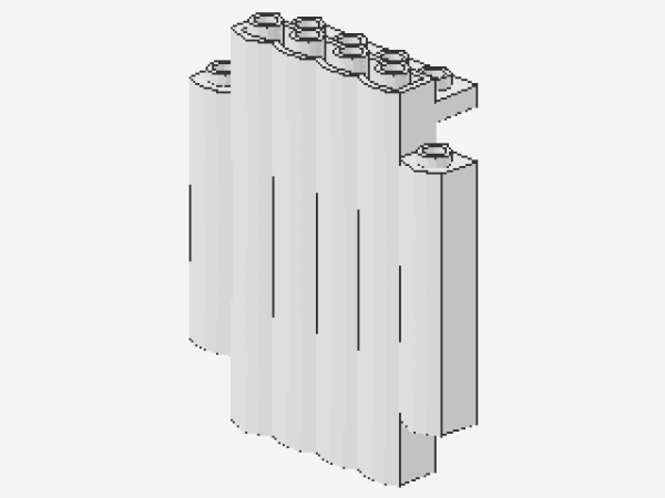 Lego Panel 2 x 6 x 6 (30140) Palisade, white