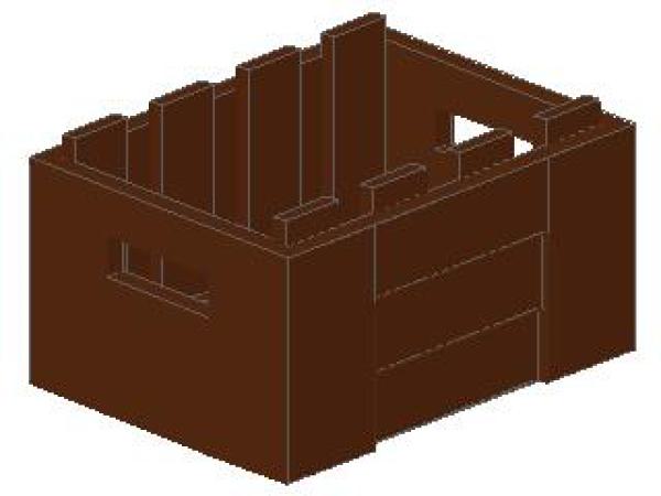 Lego Crate 3 x 4 x 1 2/3 (30150) reddish brown