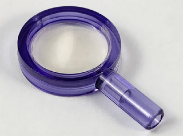 Lego Minifigure Magnifying Glass (30152c03) transoarent purple