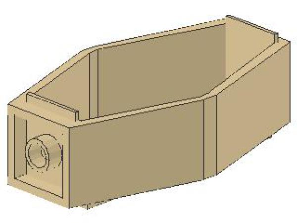 Lego Sarkophag Basis 2 x 4 x 6 (3163) tan