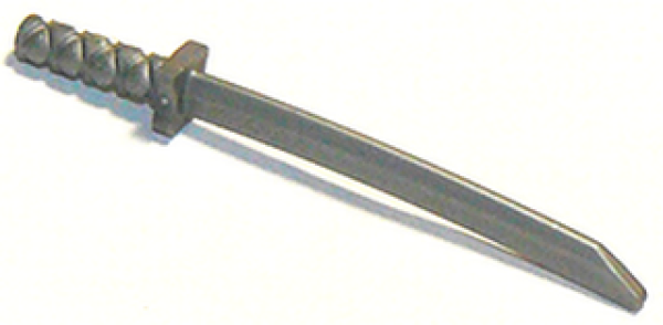 Lego Minifigur Schwert (30173b) Katana, flach silber