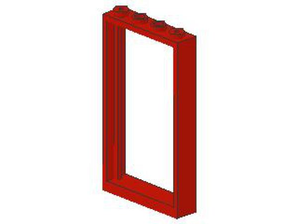 Lego Door Frame 1 x 4 x 6 (30179) red