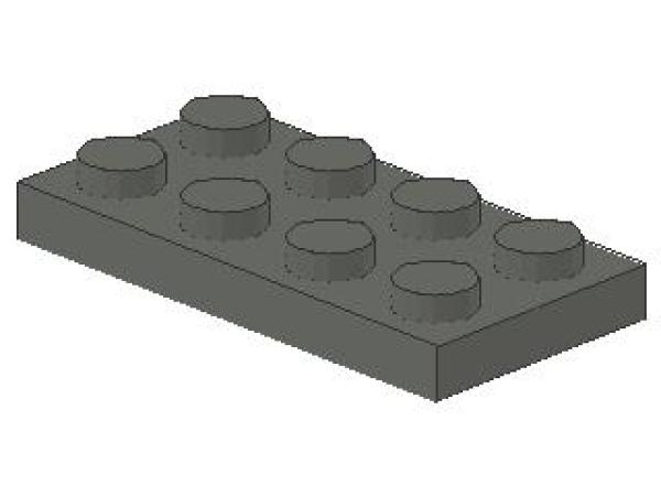 Lego Platte 2 x 4 (3020) dunkel bläulich grau