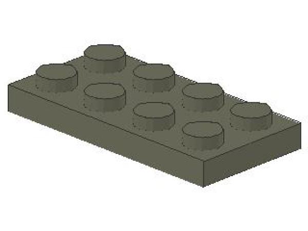 Lego Platte 2 x 4 (3020) dunkel grau