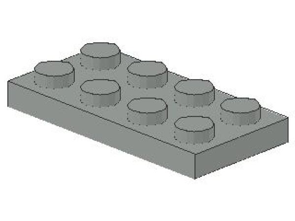Lego Platte 2 x 4 (3020) hellgrau