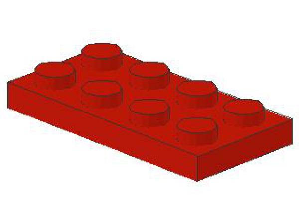 Lego Platte 2 x 4 (3020) rot