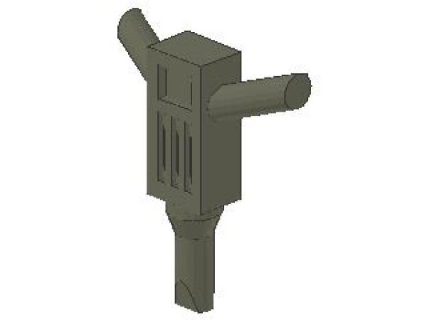 Lego Minifigur Presslufthammer (30228) dunkel grau