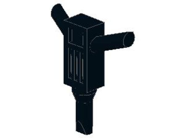 Lego Minifigur Presslufthammer (30228) schwarz