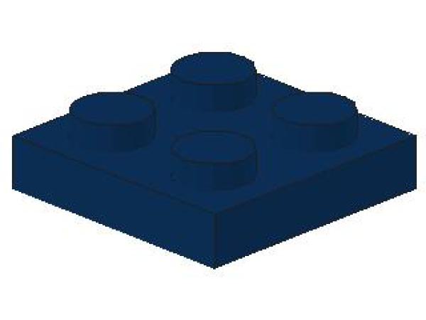 Lego Platte 2 x 2 (3022) dunkel blau