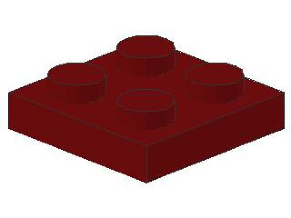Lego Platte 2 x 2 (3022) dunkel rot