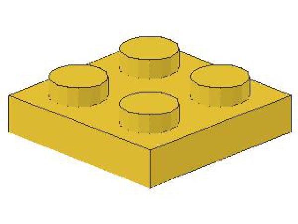 Lego Platte 2 x 2 (3022) gelb