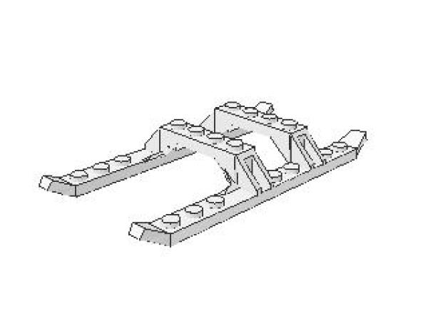 Lego Landing Skid 1 x 6 x 1 (15540) white