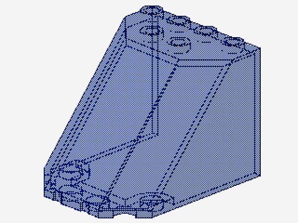 Lego Windscreen 5 x 4 x 3 (30251) transparent dark blue