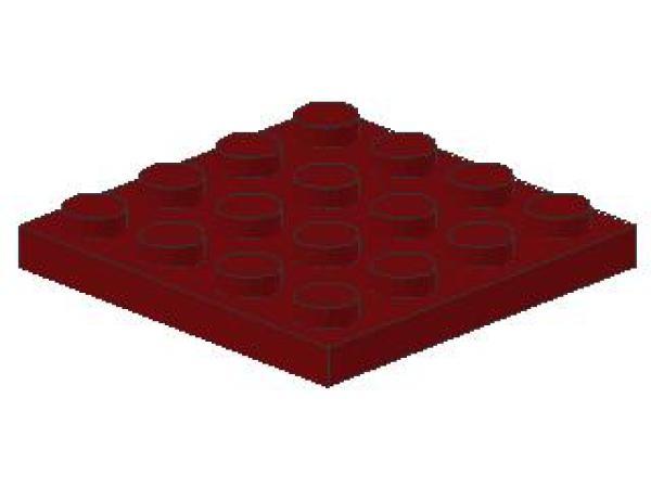 Lego Platte 4 x 4 (3031) dunkel rot