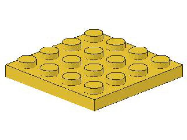 Lego Platte 4 x 4 (3031) gelb