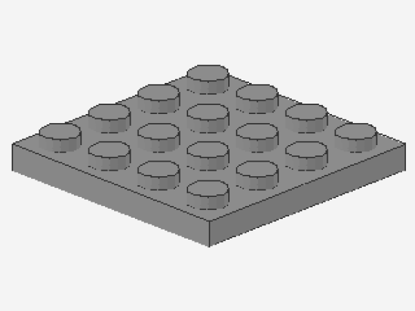 Lego Platte 4 x 4 (3031) hell bläulich grau