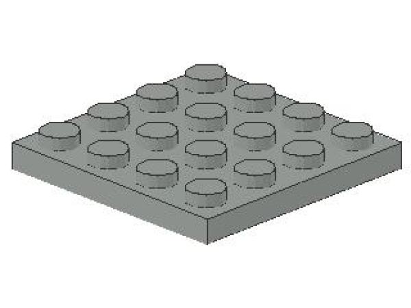 Lego Platte 4 x 4 (3031) hellgrau