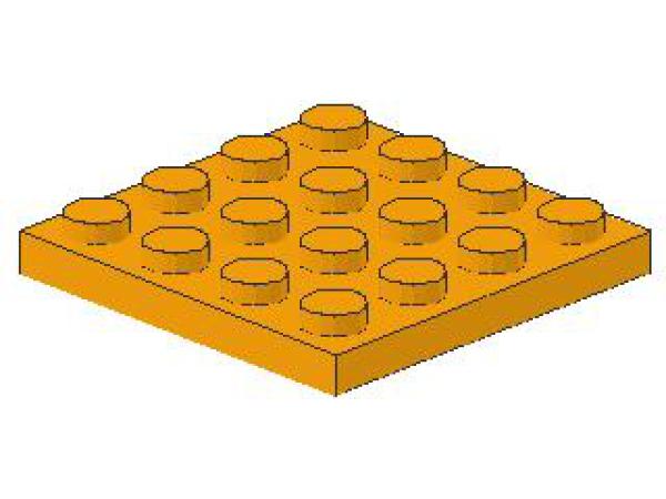 Lego Platte 4 x 4 (3031) mittel orange
