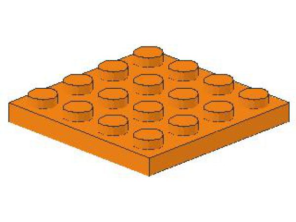 Lego Platte 4 x 4 (3031) orange