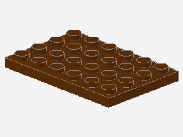 Lego Platte 4 x 6 (3032) rötlich braun