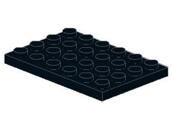 Lego Platte 4 x 6 (3032) schwarz