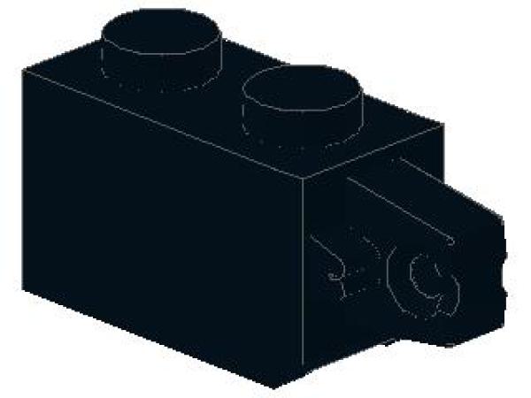 Lego Hinge Brick 1 x 2 (30364) black