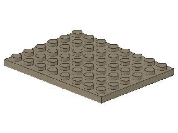 Lego Platte 6 x 8 (3036) dunkel tan