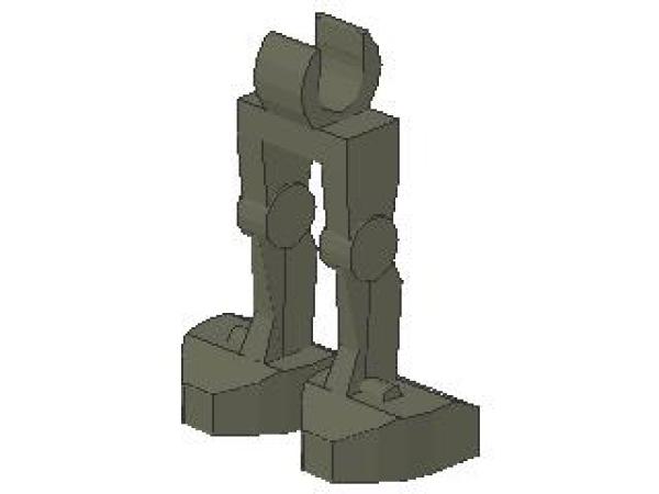 Lego Minifigure Legs mechanical, dark gray