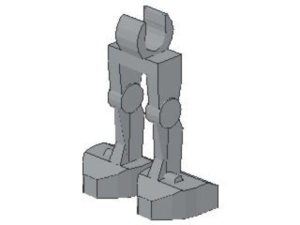 lego Minifigure Legs mechnical, light bluish gray