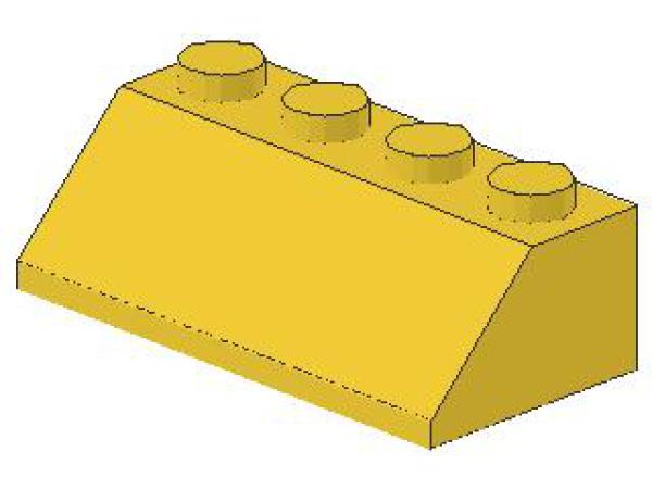 Lego Slope Stone 45° 2 x 4 x 1 (3037) yellow