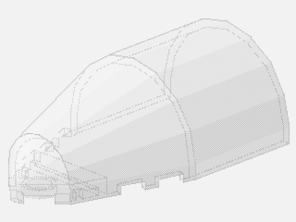 Lego Windschutzscheibe 7 x 4 x 2 (30384) transparent