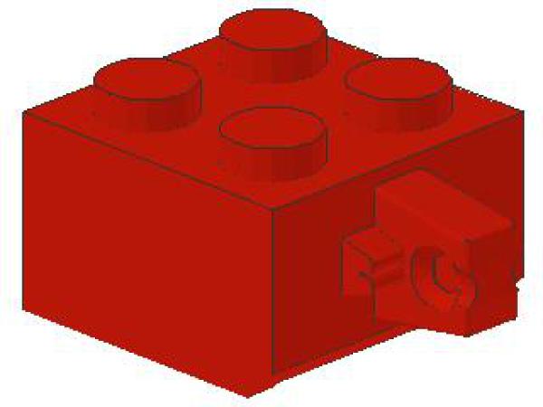 Lego Hinge Brick 2 x 2 (30389a) red