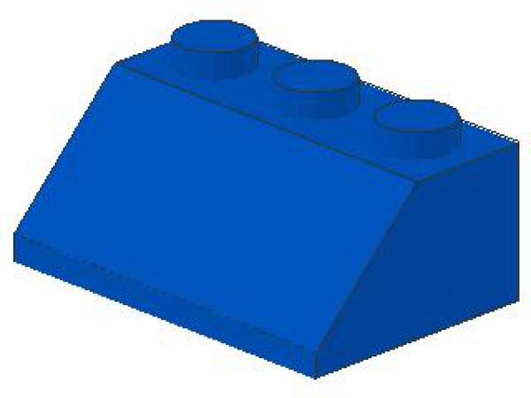 Lego Slope Stone 45° 2 x 3 x 1 (3038) blue