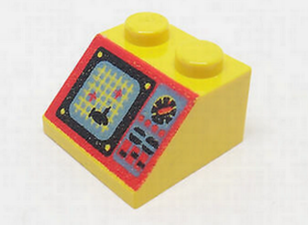 Lego Slope Stone 45° 2 x 2 x 1 (3039pb019) yellow