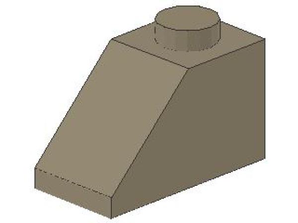 Lego Slope Stone 45° 2 x 1 x 1 (3040) dark tan