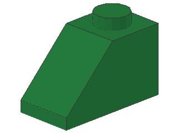 Lego Slope Stone 45° 2 x 1 x 1 (3040) green